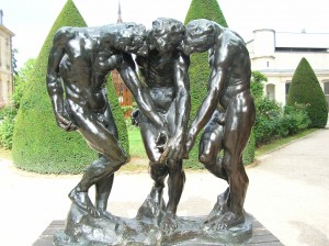 Sculpture Three Shades of Rodin